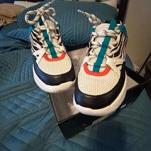 INC International Concepts Black and White Sneakers Modern Design